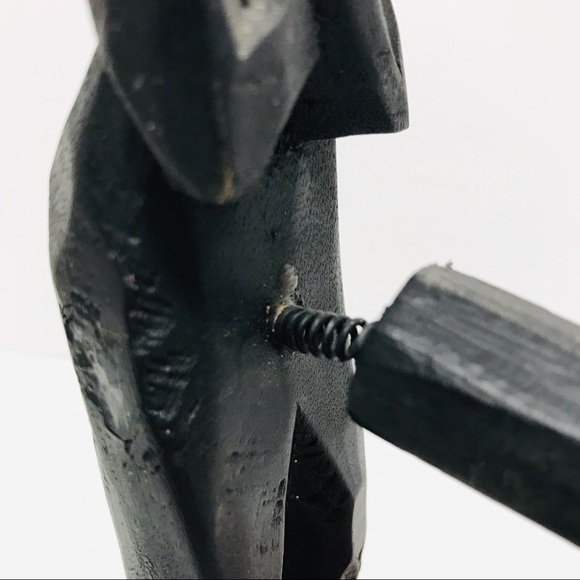 VTG African Wood Carving Ancient God of Fertility Phallic Endowed BBC 11in Tall - Picture 8 of 13